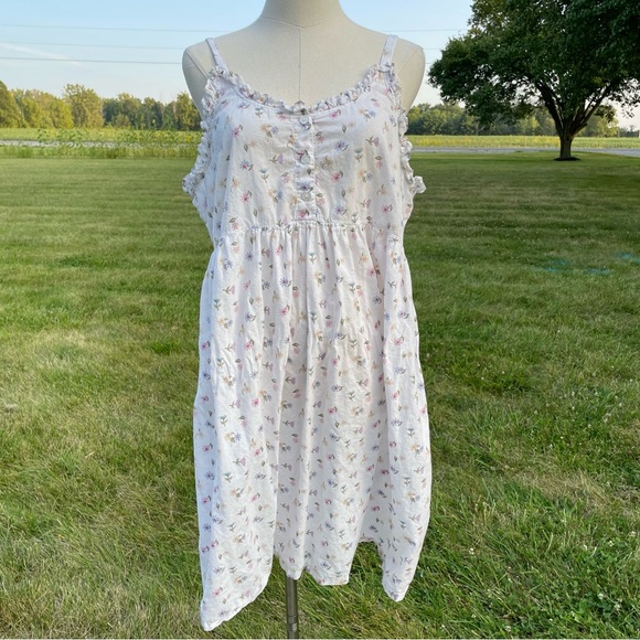 Vintage Honors Cotton Sundress Style Nightgown - Picture 2 of 9
